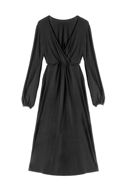 istock Black dress isolated 1168135432