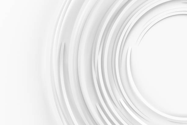 istock Abstract volume background with the image of a random rotating thin rings. 3D illustration 1168135686