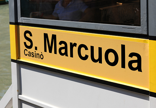 Saint Marcuola is a waterbus stop to go on Venetian Casino in Ve