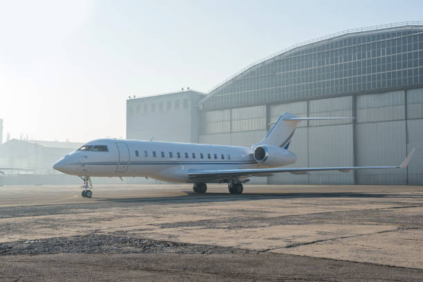 istock Business jet plane on the ground. 1168141302