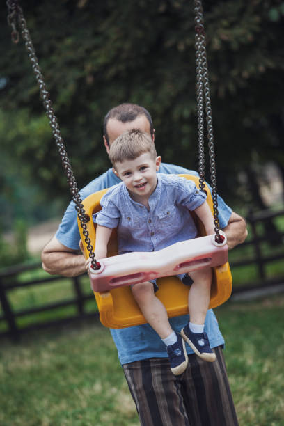 istock Single father and son hanging out outdoors 1168143021