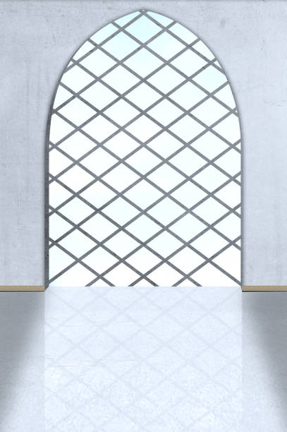 istock Window arches of inside the mosque 1168145629