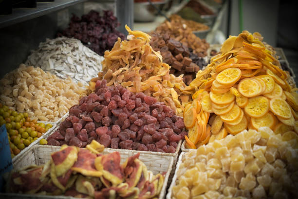istock Dried Fruit on a Market Stall 1168148726