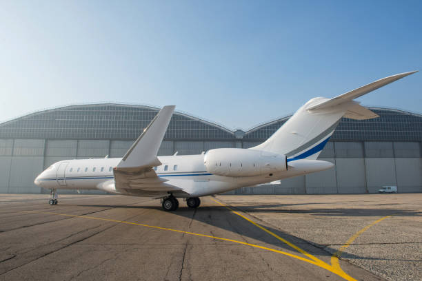 istock Business jet plane on the ground. 1168148866