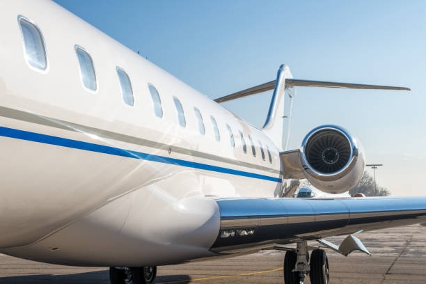 istock Fuselage of business jet airplane. 1168149218