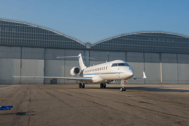 istock Business jet plane on the ground. 1168151134