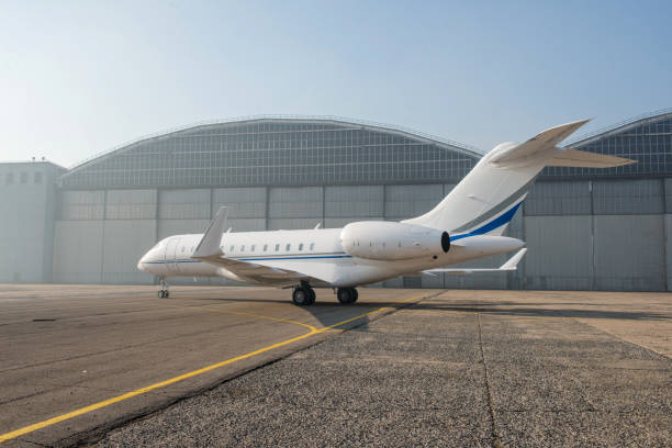 istock Business jet plane on the ground. 1168151241