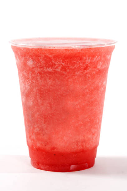 istock Strawberry smoothie and whipped cream with ice 1168153623