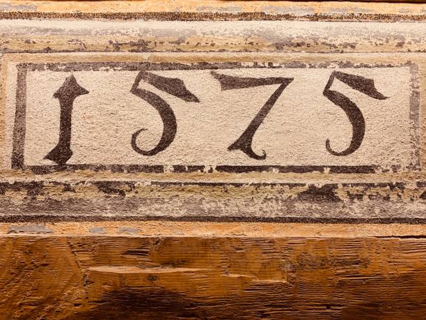 Decoration on half timbered house: construction year 1575