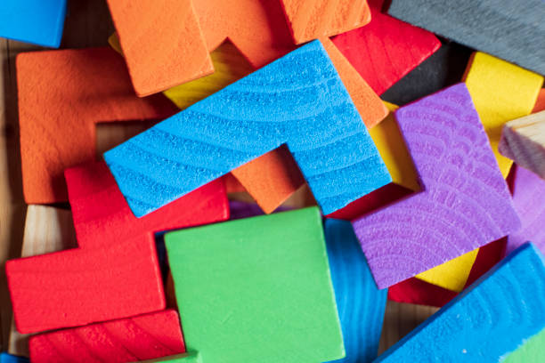 istock Wooden Puzzle, Geometric Shapes, Toy Blocks, Logical Game 1168155331
