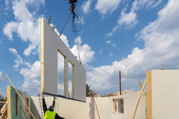 строительство нового и современного модульного дома - civil building стоковые фото и изображения