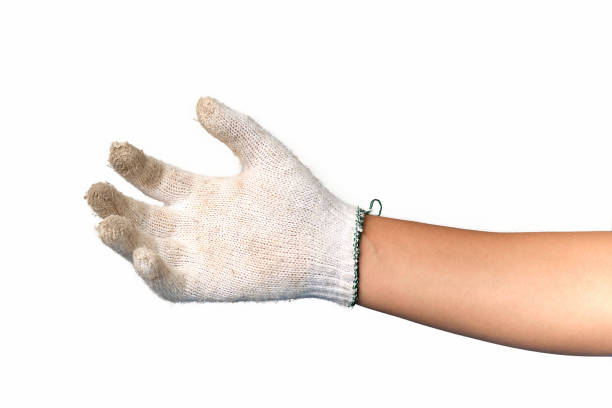 istock Human hand is wearing mechanic gloves. 1168157331