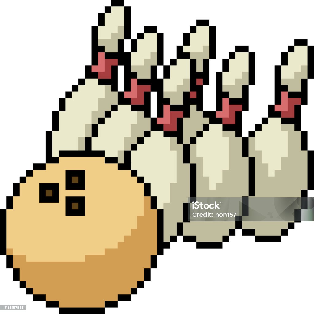 Vector Pixel Art Isolated Cartoon Stock Illustration - Download Image