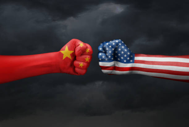 istock Conflict between USA and China 1168158662