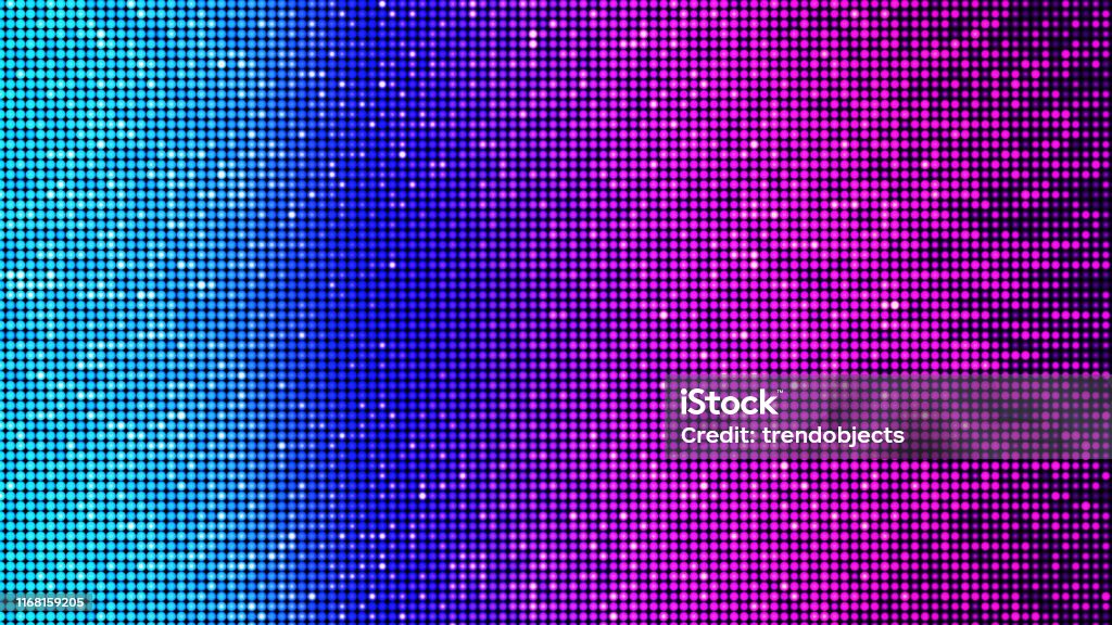 Colorful abstract party, disco and celebration background - digitally generated image Digitally generated image, showing a LED panel-like virtual light architecture in beautiful cyan, blue, magenta, violet, red, and orange colors - e.g. as party, disco and/or celebration background Backgrounds Stock Photo