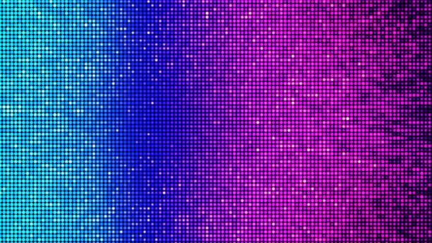 Colorful abstract party, disco and celebration background - digitally generated image Digitally generated image, showing a LED panel-like virtual light architecture in beautiful cyan, blue, magenta, violet, red, and orange colors - e.g. as party, disco and/or celebration background vibrant color stock pictures, royalty-free photos & images