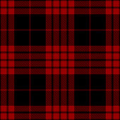 istock Red And Black Scottish Tartan Plaid Textile Pattern 1168161833