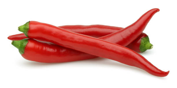 istock Fresh red peppers isolated on white 1168165195