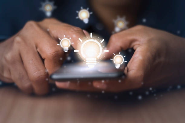 istock Men use smartphones that are looking for innovative ideas for working online. 1168167066