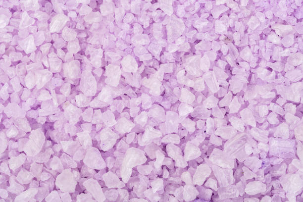 istock Lavender salt natural spa products and decor for bath. Macro. 1168173134
