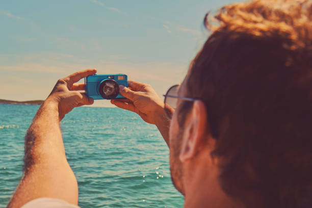 istock Man enjoying on the beach. Summer concept. 1168178482