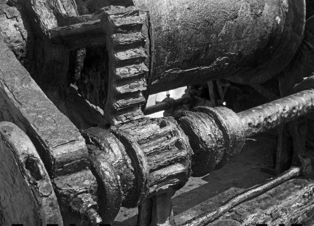 istock rusted cogs and gears on an old broken industrial machine 1168183057