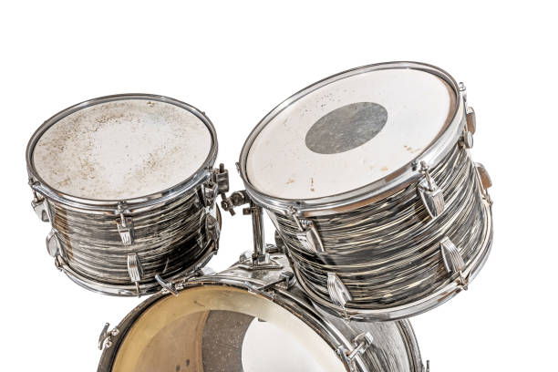 istock Three drums of an old drums isolated 1168185437