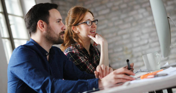 istock Portrait of young designers working on computer 1168194824