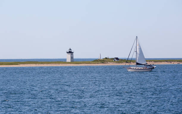 istock View of a lighthouse and sailboat on Cape Cod 1168198105