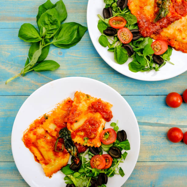 istock Italian Style Spinach and Ricotta Ravioli Meal 1168201937