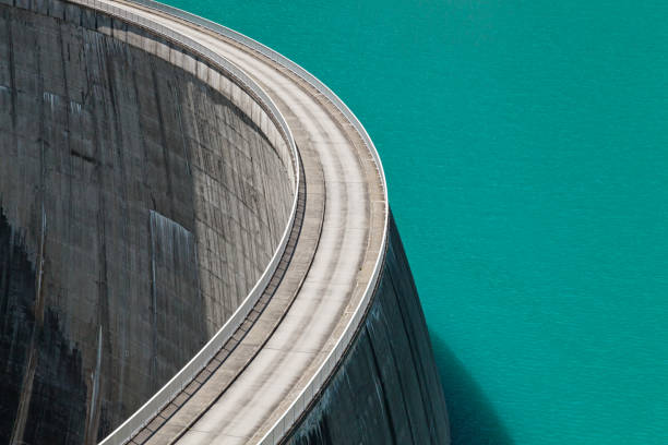 istock Top view of Stausee Mooserboden Dam near Kaprun, Austria 1168203801