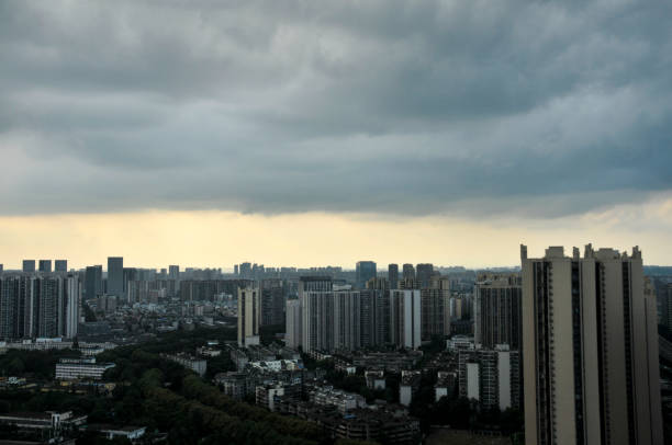 istock City skyline in sunrise,Chengdu,China 1168210302