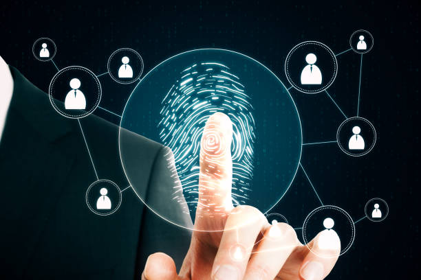 istock Businessman with fingerprint 1168212467
