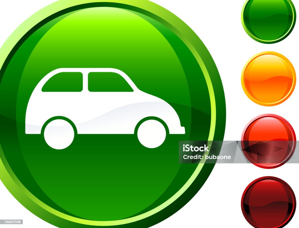 Zielony Samochód Internetu grafiki wektorowe na licencji royalty free - Grafika wektorowa royalty-free (Bez ludzi)
