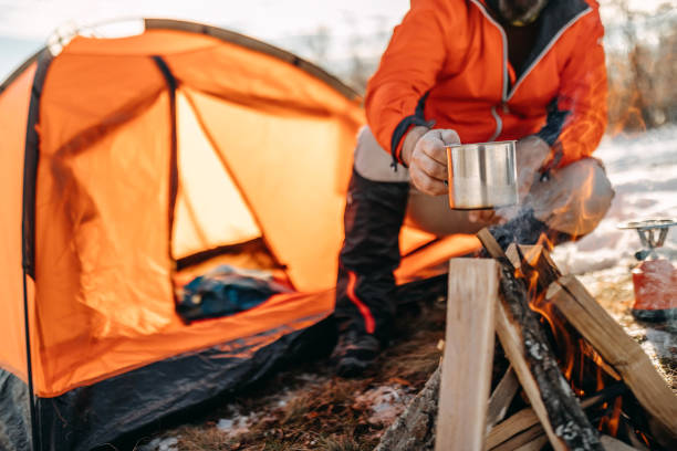 istock Man preparing food on mountain 1168219553
