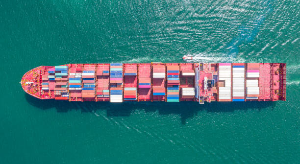 istock Container Ship Vessel Cargo Carrier. import export logistic and export products worldwide 1168222373