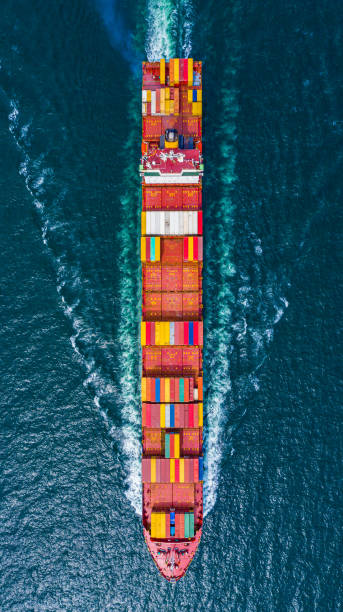 istock Container Ship Vessel Cargo Carrier. import export logistic and export products worldwide 1168222374