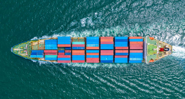 istock Container Ship Vessel Cargo Carrier. import export logistic and export products worldwide 1168222430