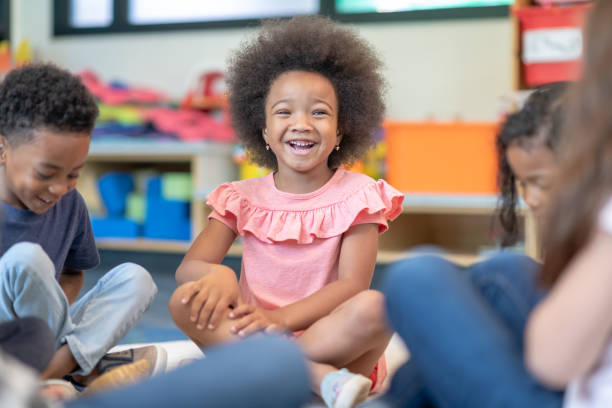 istock Multi-ethnic group of preschool students in class 1168223188