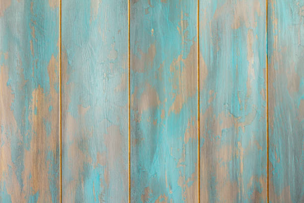 istock Wooden vintage background, space for design. Blue pastel wooden texture empty horizontal surface. 1168225546