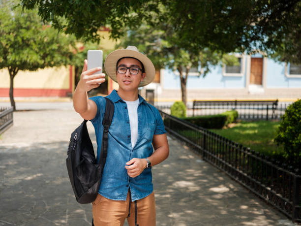 istock Male tourist taking a selfie 1168225625