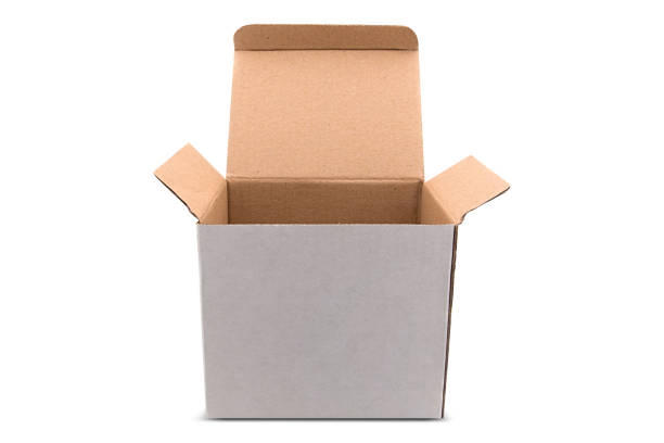 Empty white Cube Box for gifts and products - real template / mock up