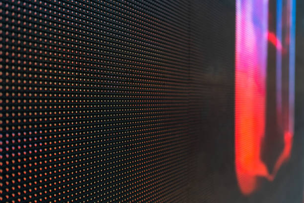 istock Abstract Close up Bright colored LED SMD video wall abstract background 1168227071