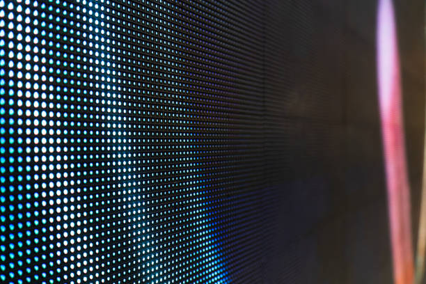 istock Abstract Close up Bright colored LED SMD video wall abstract background 1168227072