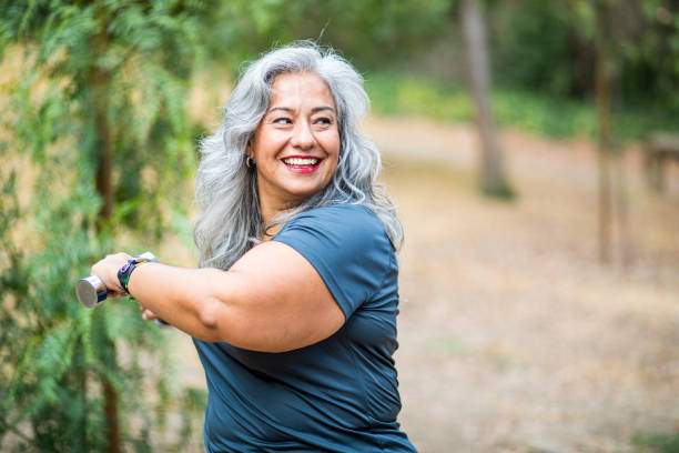 istock Mature Mexican Woman Working Out 1168228447