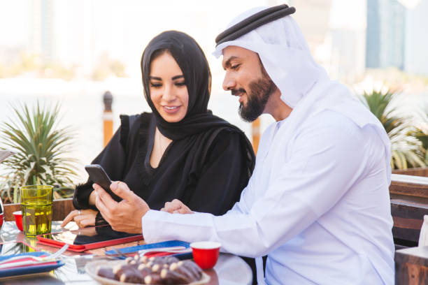 istock Arabian couple dating in Dubai 1168228459