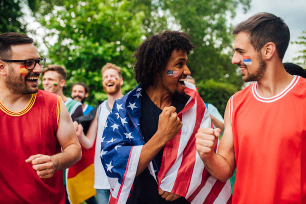 istock Euphoric sport fans after a good game 1168228793