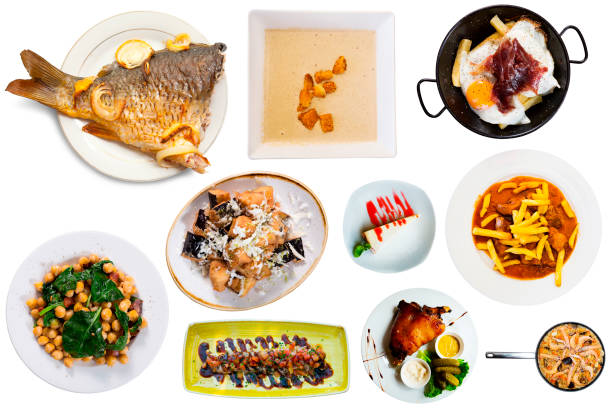 istock Top view of dishes isolated 1168241214