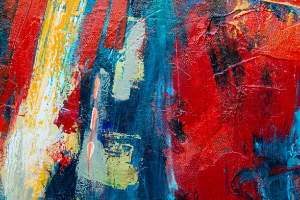 istock Colorful Texture Acrylic Painting on Canvas 1168244788