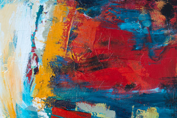istock Colorful Texture Acrylic Painting on Canvas 1168246568
